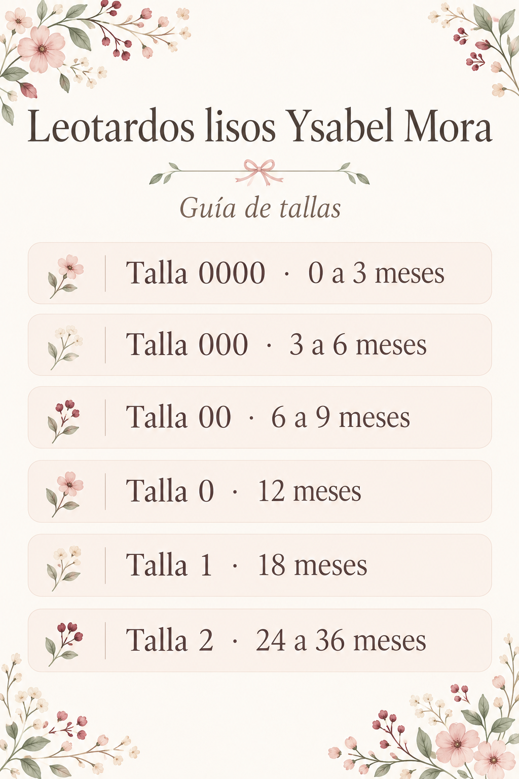 Leotardos Ysabel Mora