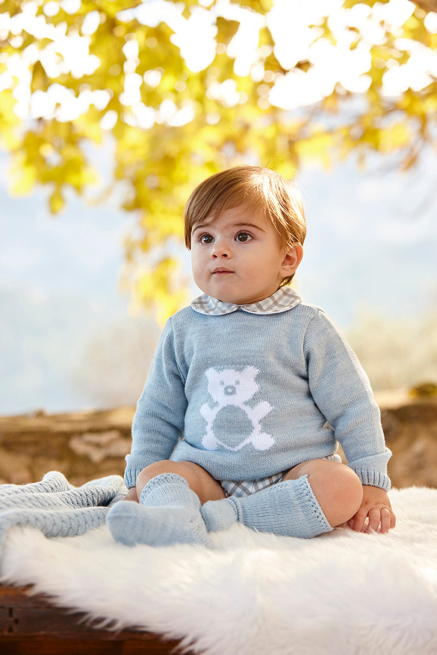 Conjunto Pantalón Cuadritos Oso