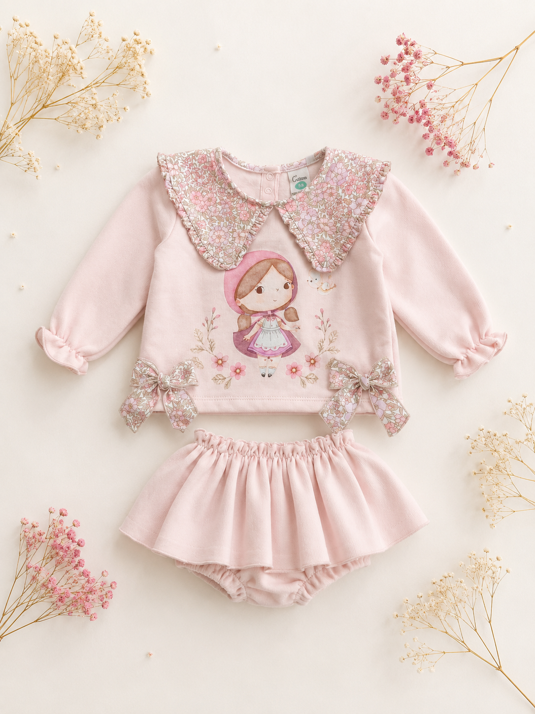Conjunto Caperucita Rosa